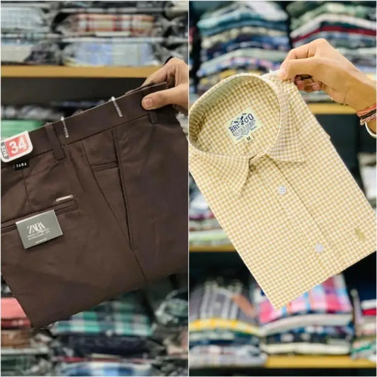 Zara Pant and Rl Polo Shirt Combo