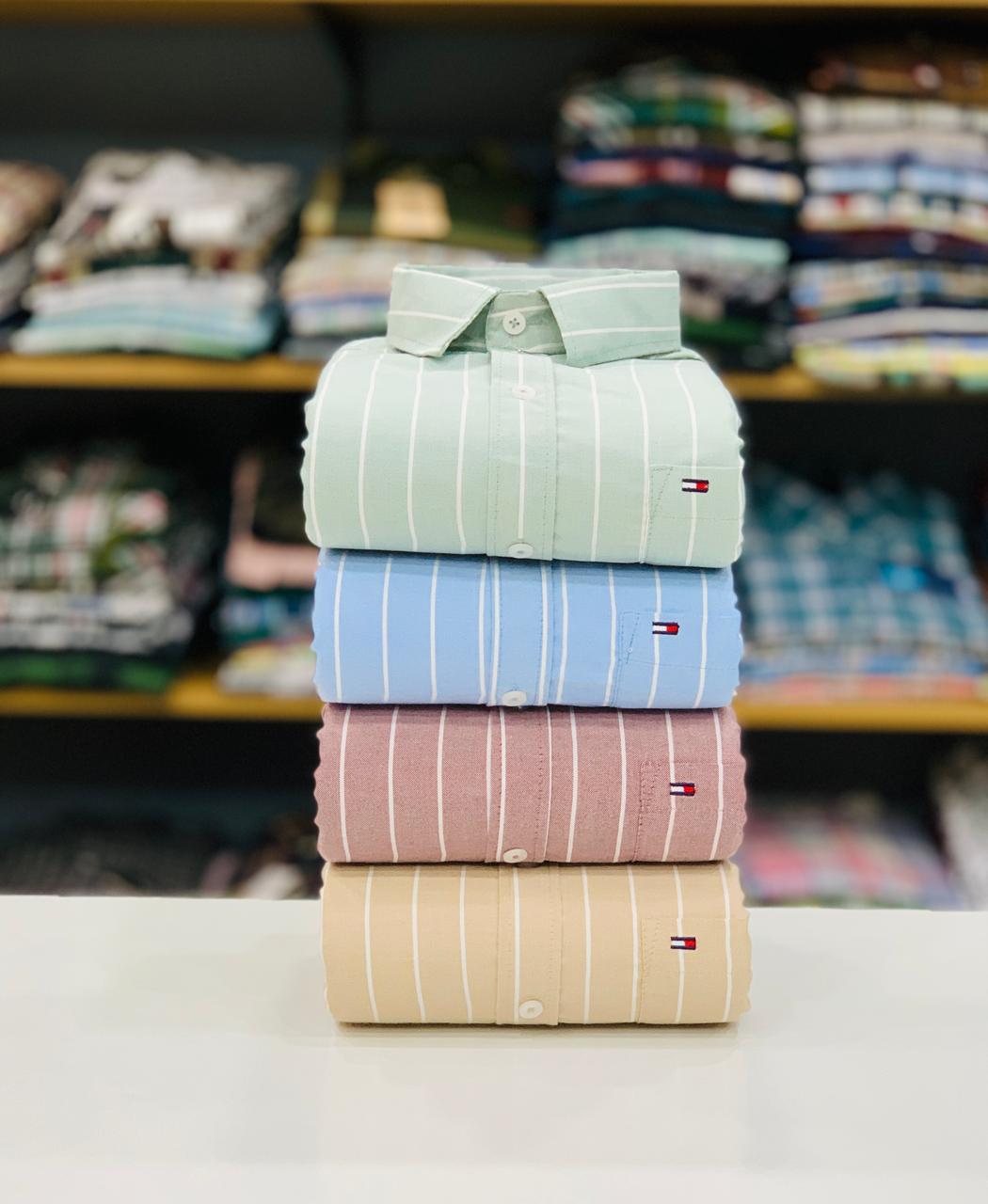 Men's Oxford Fabric Lining Shirts Combo