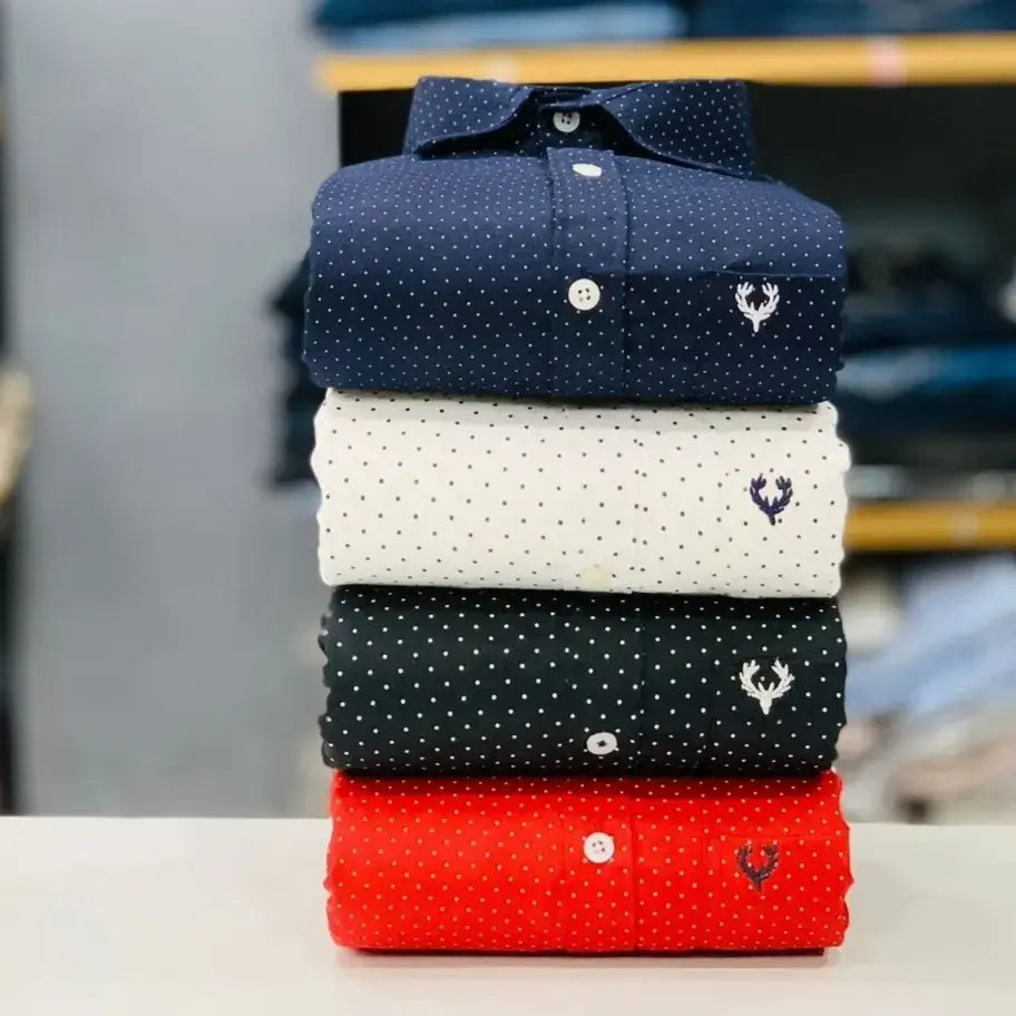 Allen Solly Dotted Shirts Combo (Pack of 4)
