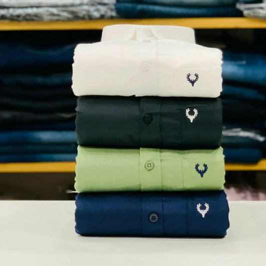 Allen Solly Plain Shirts Combo (Pack of 4)